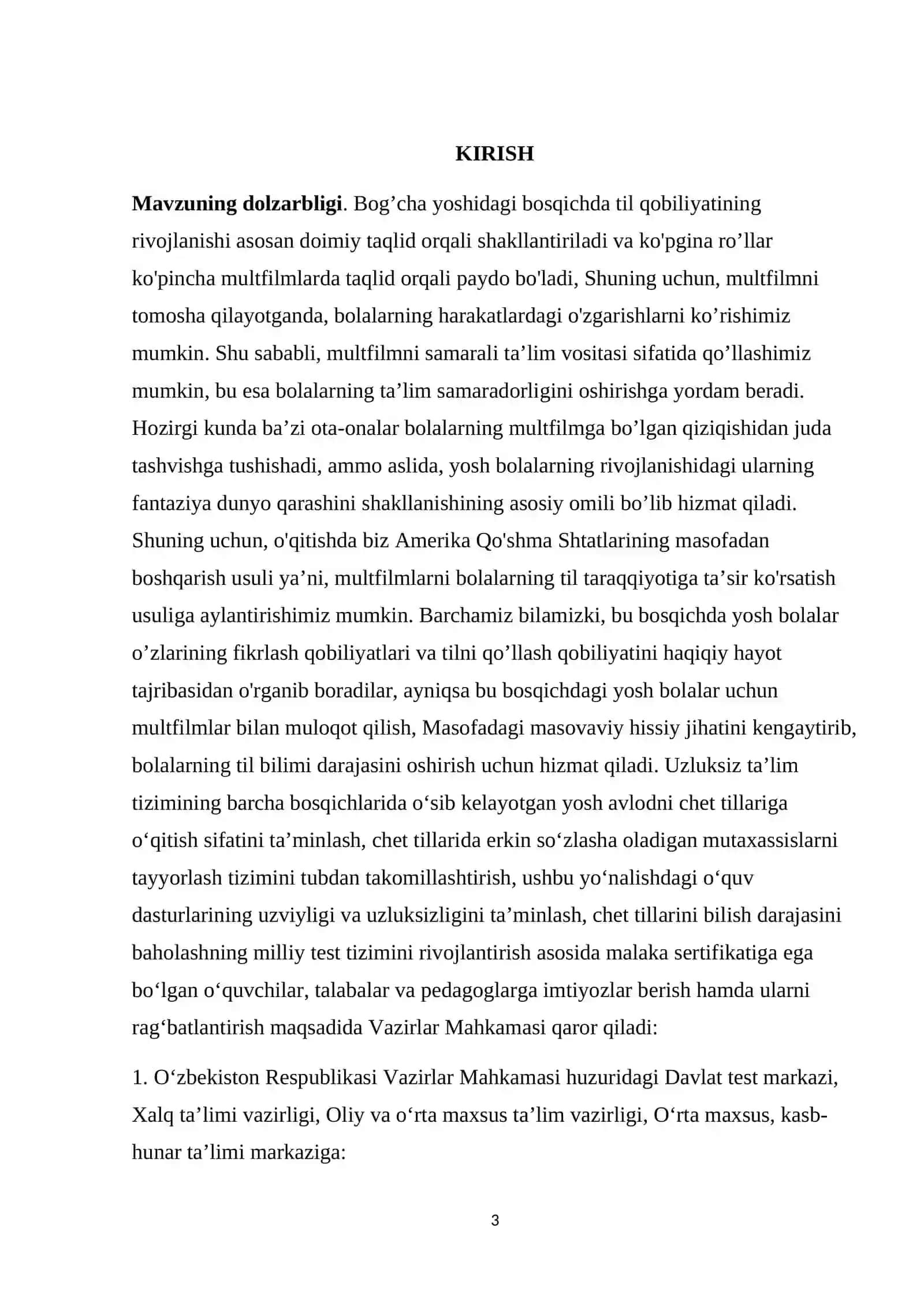 Tayyarlov guruhi bolalarini xorijiy(ingliz)tiliga o’rgatish metodikasi 3