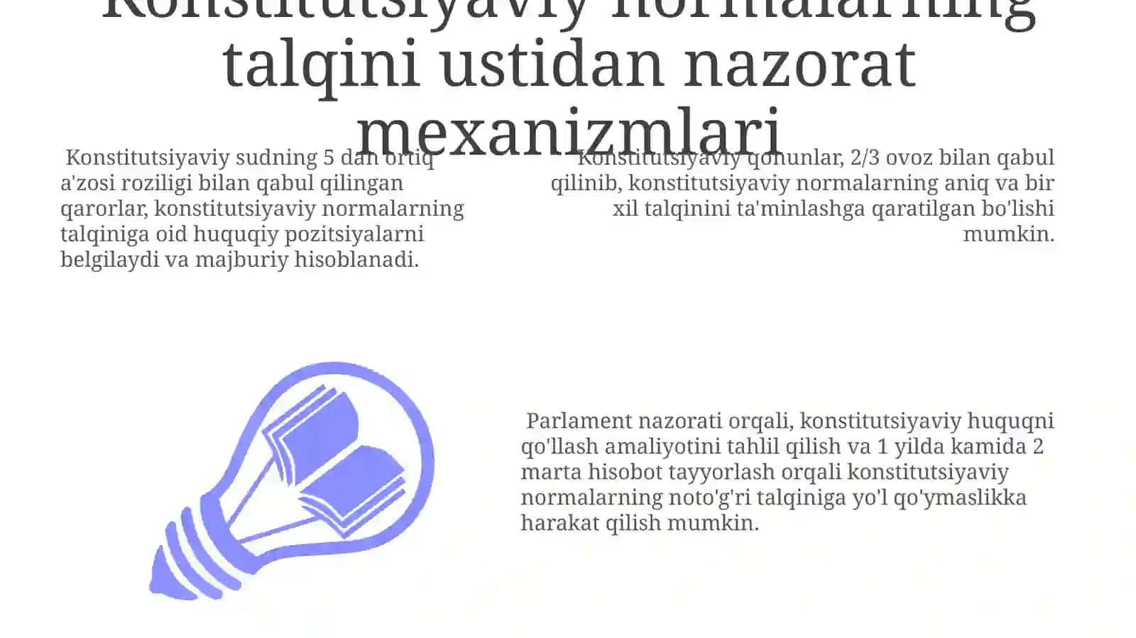 Konstitutsiyaviy Normalarning Respublika Manfaatlariga Zid Tarzida Talqin Qilishga Yoʻl Qoʻymasligi 3