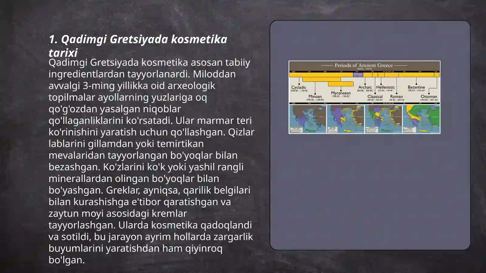 Qadimgi Gretsiyada kosmetologiyani qo'llanilishi 3