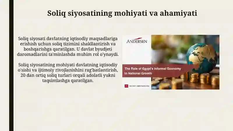 O'zbekiston Respublikasida Soliq siyosati 3