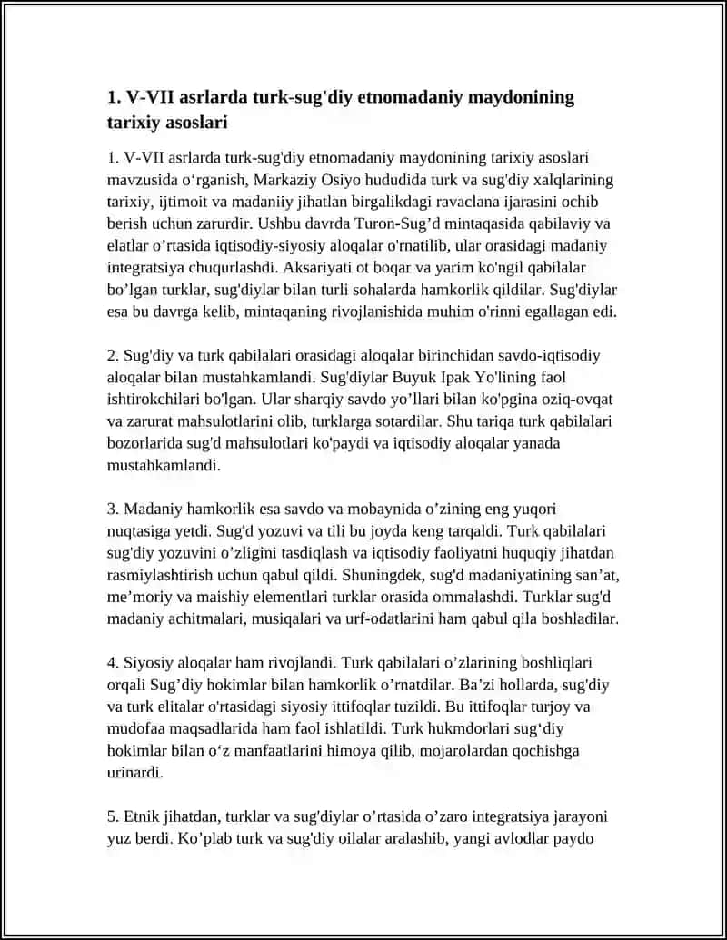 V-VII asrlarda turk-sug'diy etnomadaniy maydonini tarkib topish 3