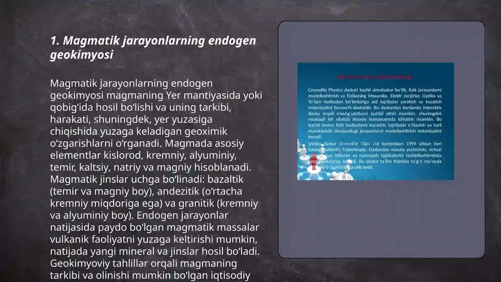 Endogen va Ekzogen jarayonlar geokimyosi metamorfik jarayonlar geokimyosi 3