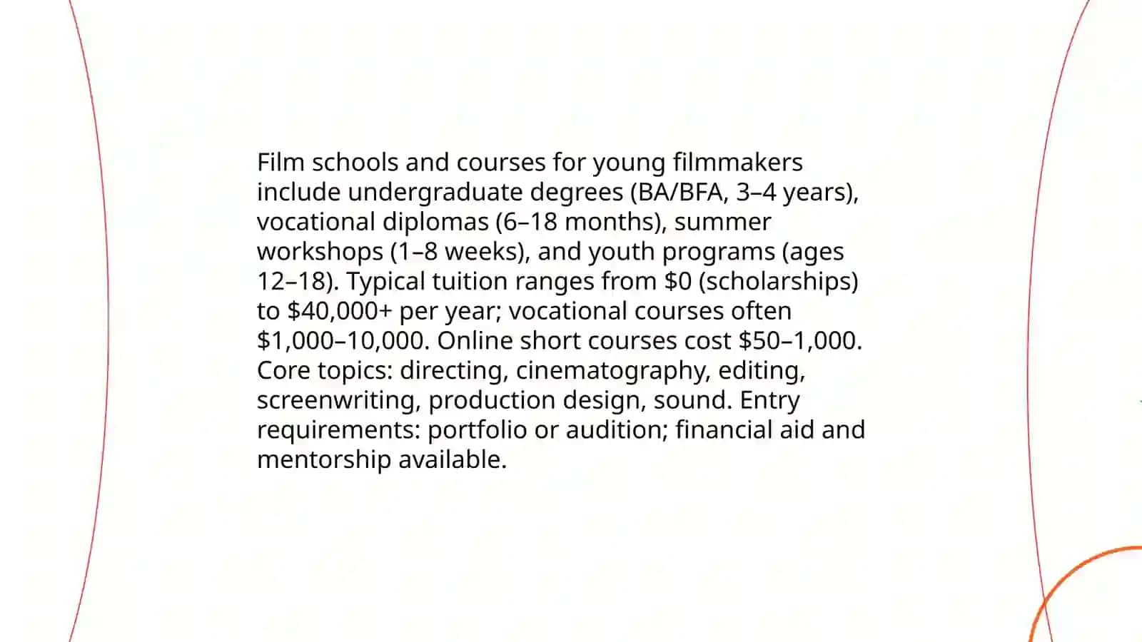Young Film Makers Courses 3