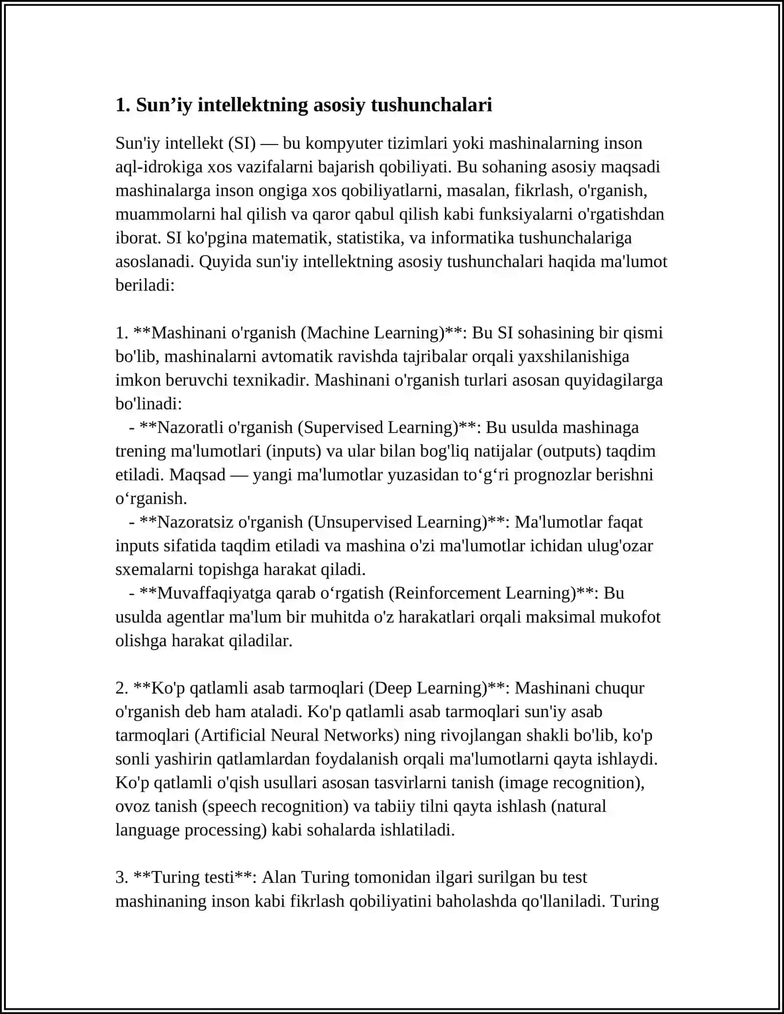 SUNʼIY INTELLEKT USULLARI ASOSIDA RENTGEN USKUNALARIDAN OLINGAN TASVIRLARDAN MAHSULOTLARNI TANIB OLISH DASTURINI ISHLAB CHIQISH 3