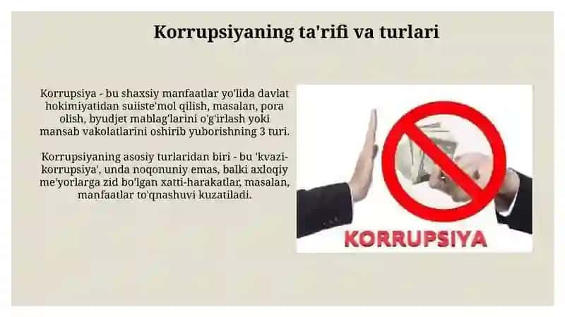 Korrupsiyatushunchasivauningoqibatlari 3