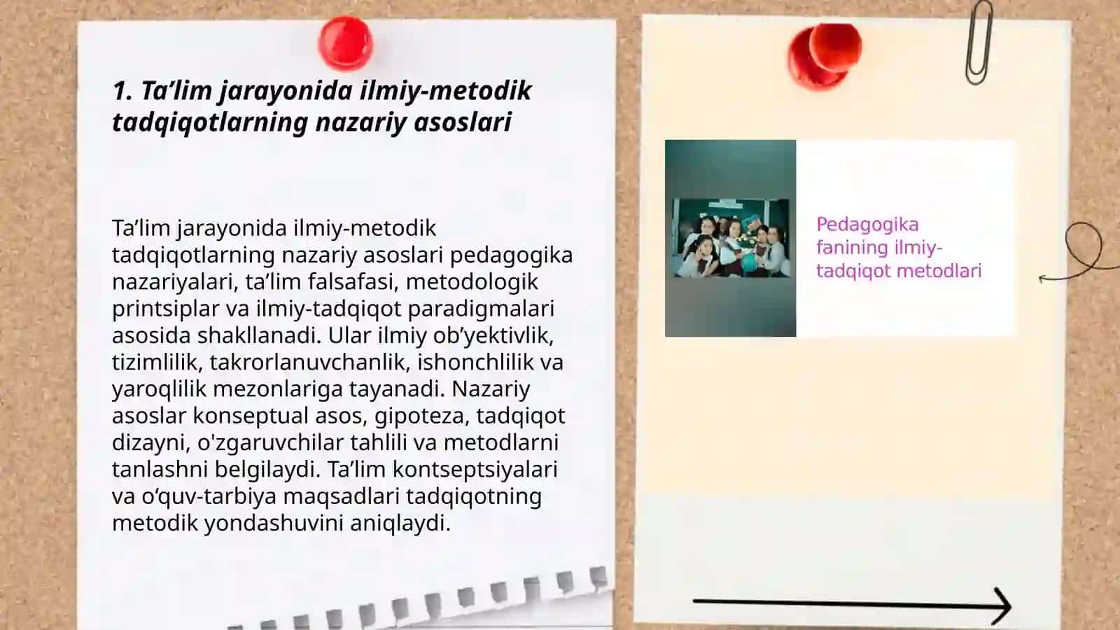 Pedagogikaning ilmiy metodik tadqiqotlari 3