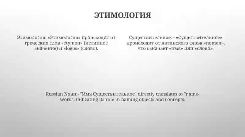 Имя Существителыное 3