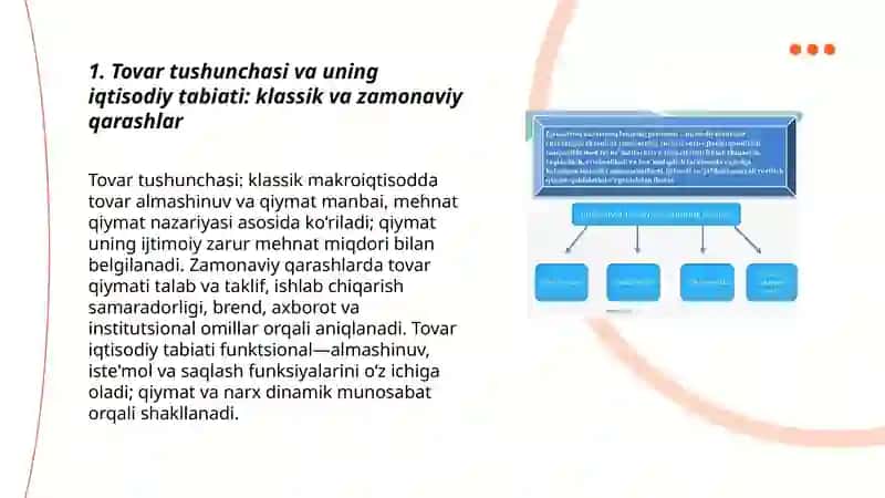 Tovar va pulning iqtisodiy tabiati: klassik va zamonaviy qarashlar 3