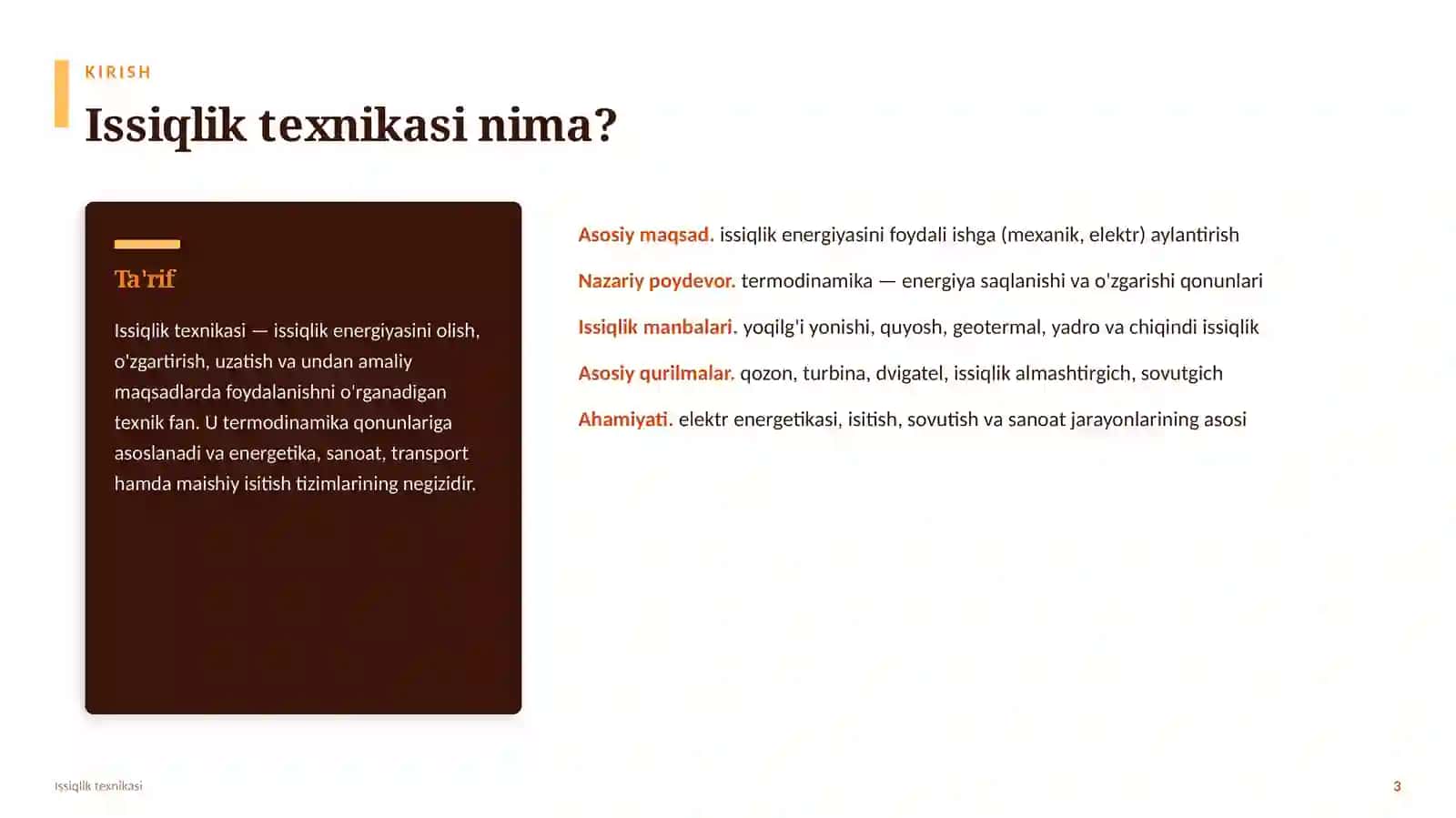 TERMODINAMIKA VA ENERGETIKA 3
