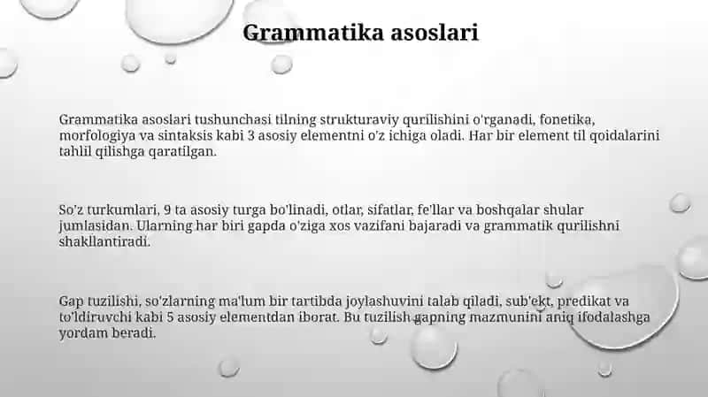 Tilning Grammatik sathi 3
