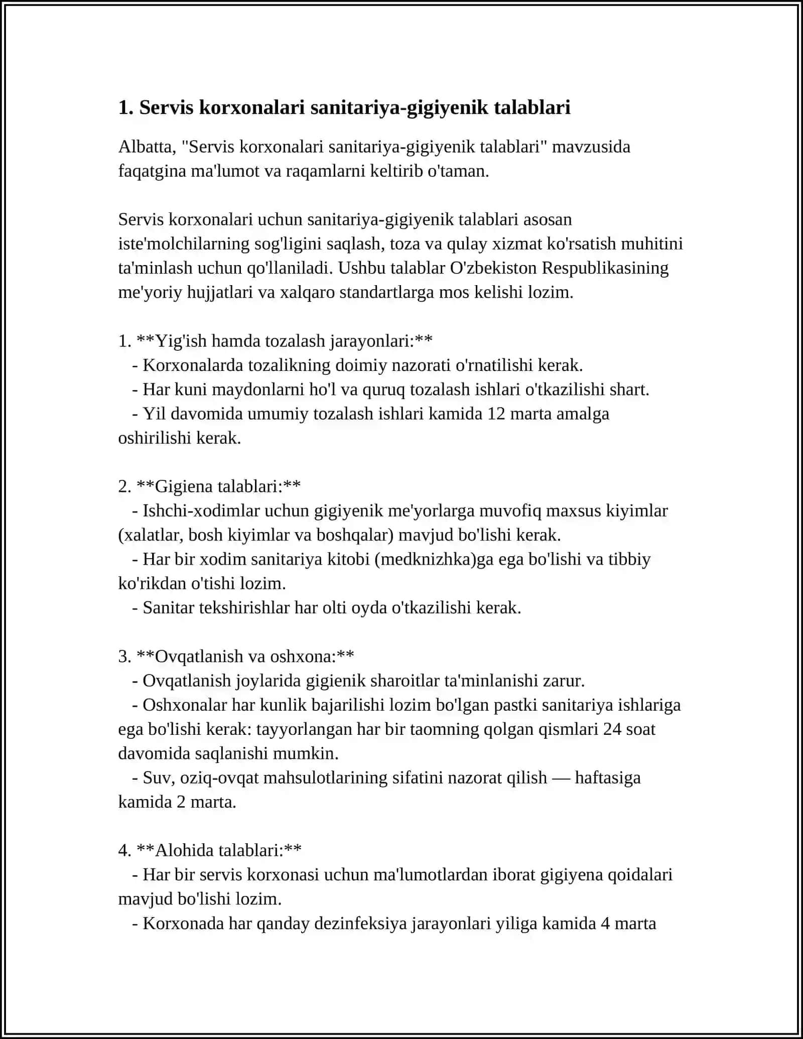 SERVIS KORXONALARINI SANITARIYA GIGIYENIK DEZAYNI VA KONSTRUSIYASI 3
