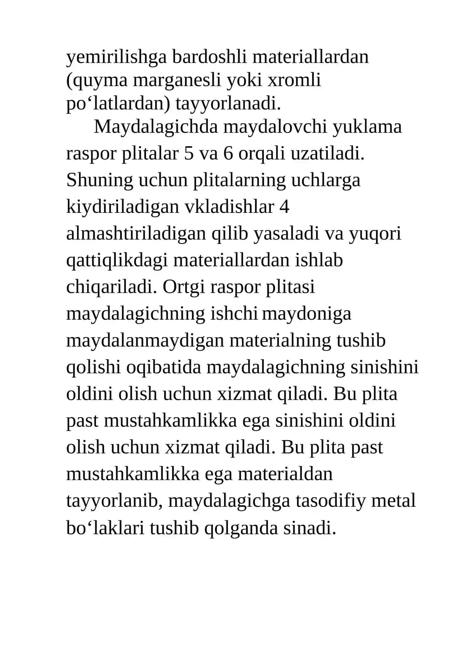 Statik harakatlanuvchi maydalagichlar 3