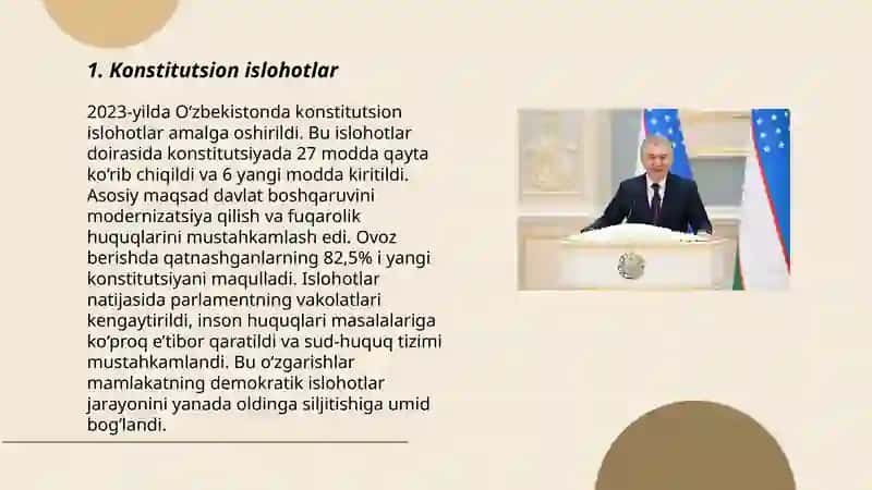 Konstitutsion islohotlar 3