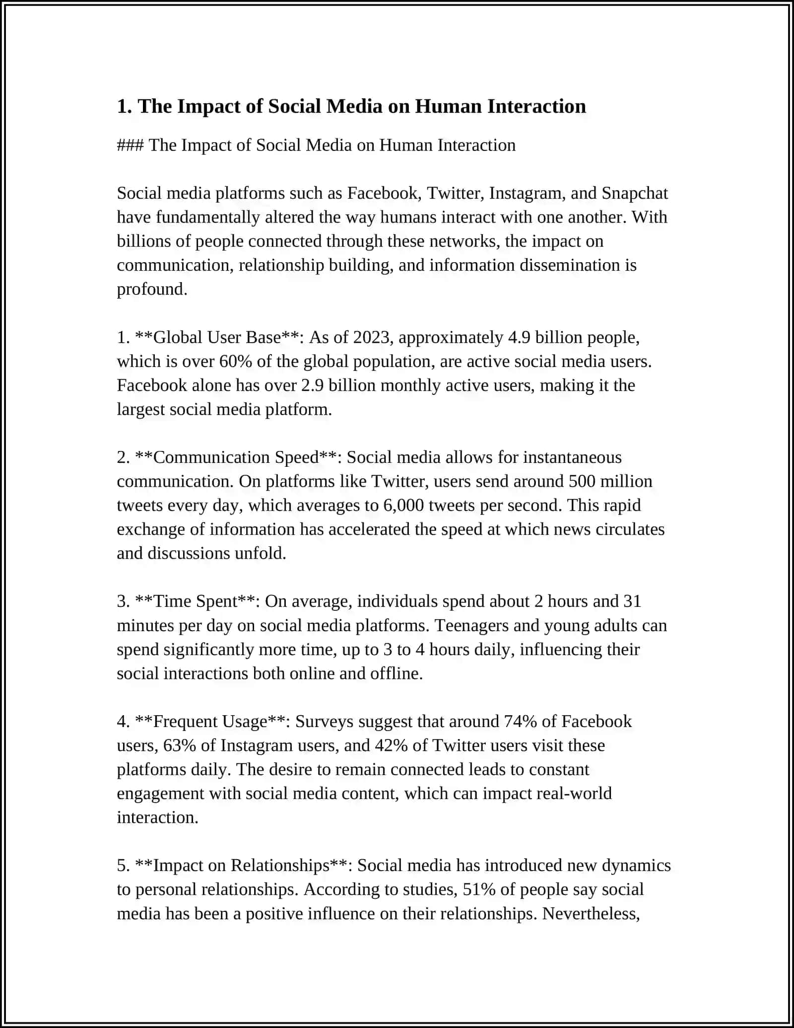 INFORMATION AND HUMANITY 3