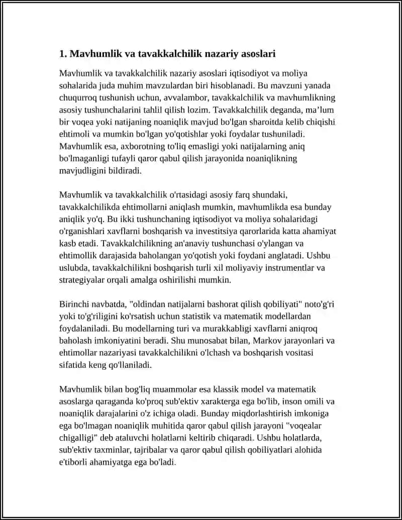 MAVHUMLIK VA TAVAKKALCHILIK 3