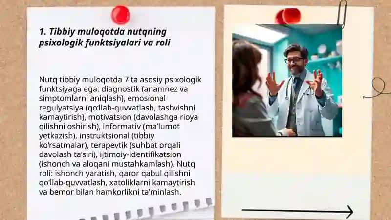 Tibbiy muloqotda nutqning psixologik asoslari 3
