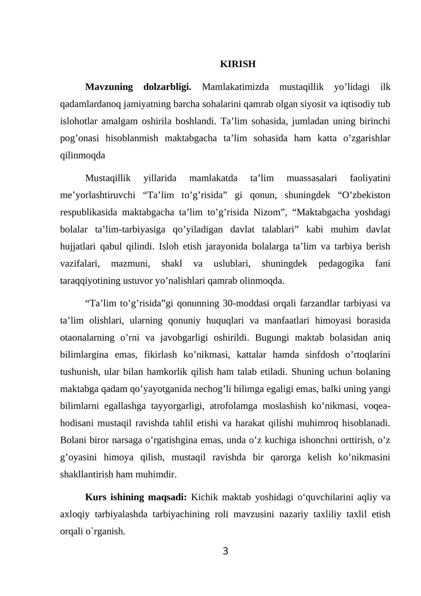Kichik maktab yoshidagi oʻquvchilarini aqliy va axloqiy tarbiyalashda tarbiyachining roli 3