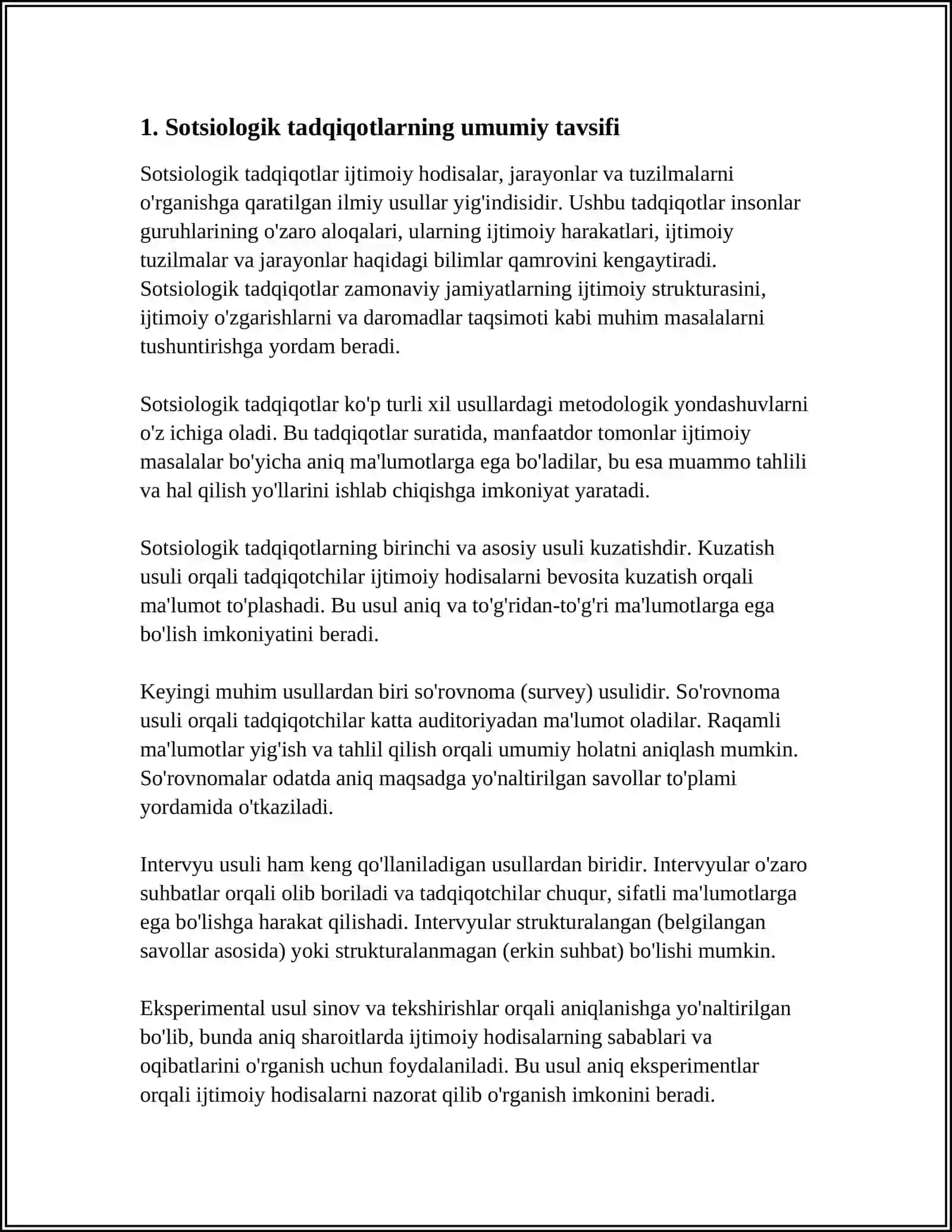 SOTSIOLOGIK TADQIQOTLARNING TURKUMLANISHI 3
