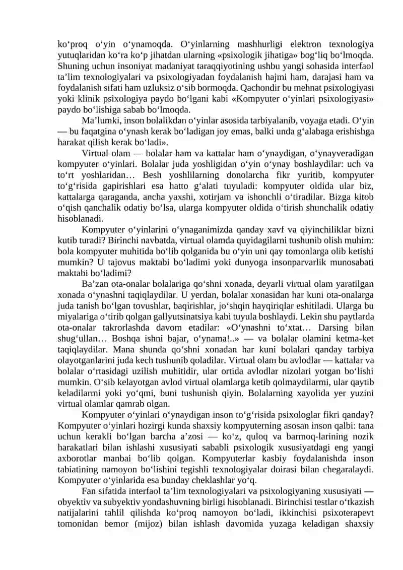Kompyuter o‘yinlari 3
