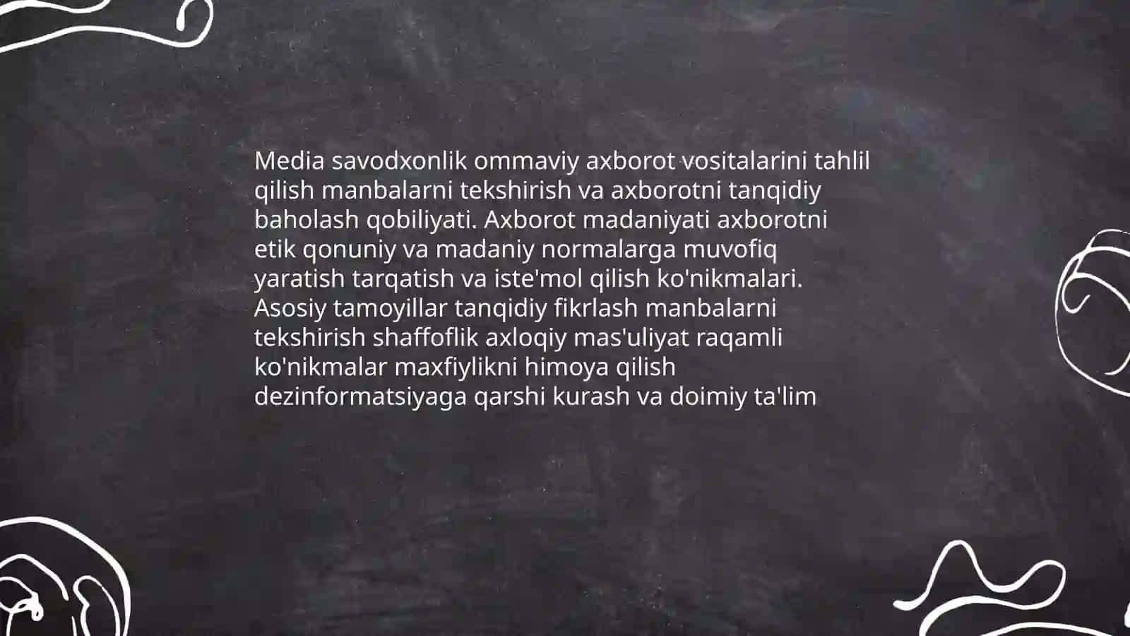 Media savodxonlik va axborot madaniyati: tushunchalar va asosiy tamoyillar 3