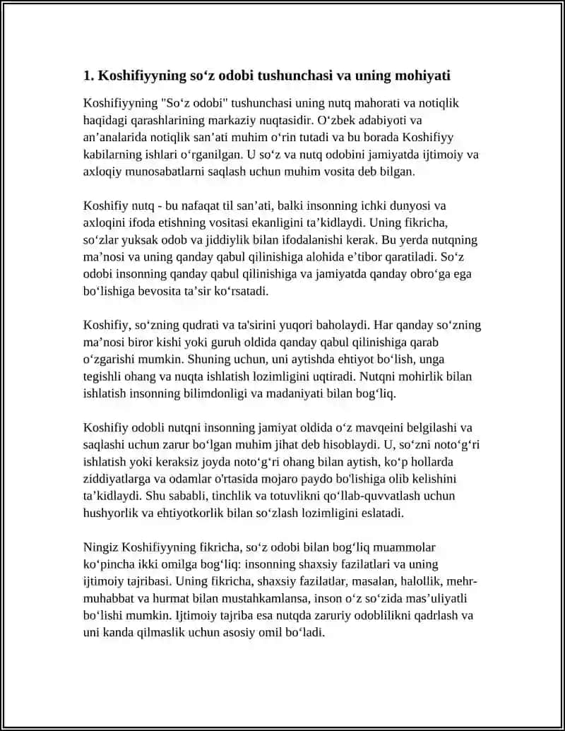 KOSHIFIYNING SOʻZ ODOBI VA NOTIQLIK HAQIDAGI QARASHLARI 3