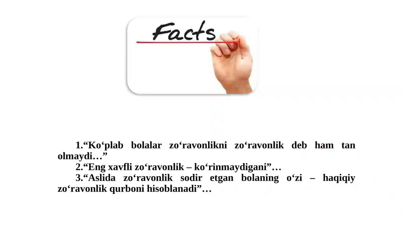"2026-2030-yillarga moʻljallangan Bolalarni zoʻravonlikning barcha shakllaridan himoya qilish strategiyasini tasdiqlash toʻgʻrisida”gi PF-256-son Farmonining mazmun-mohiyati 3