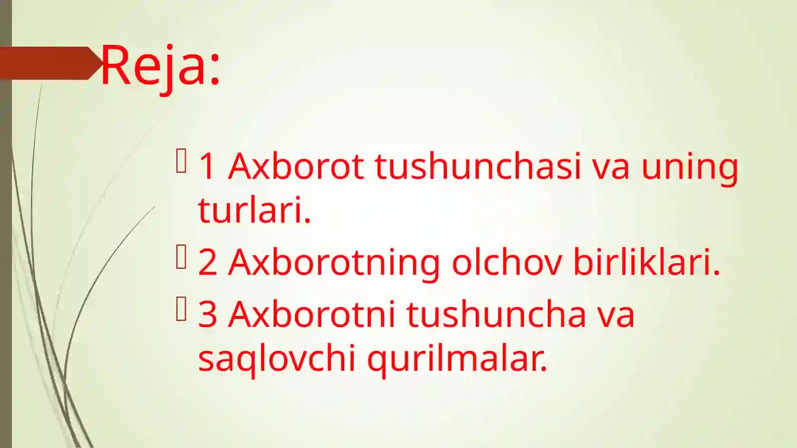 Axborot va malumot tushunchasi 3