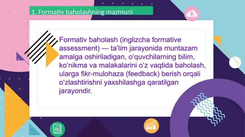Formatning oraliq baholashning mazmuni va afzalliklariFormatning oraliq baholashning mazmuni va afz 3