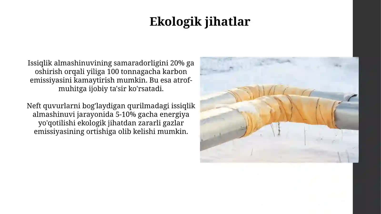 Neft shlamini bug’lantiruvchi qurilmada issiqlik almashinuvini tadqiqi qilish 3