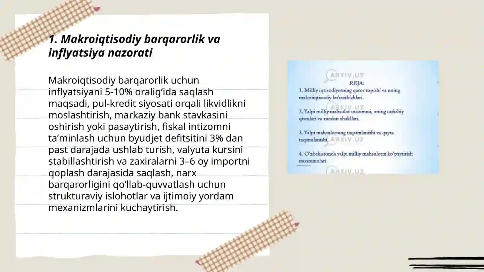 Makroiqtisodiy barqarorlik va inflyatsiya nazorati 3