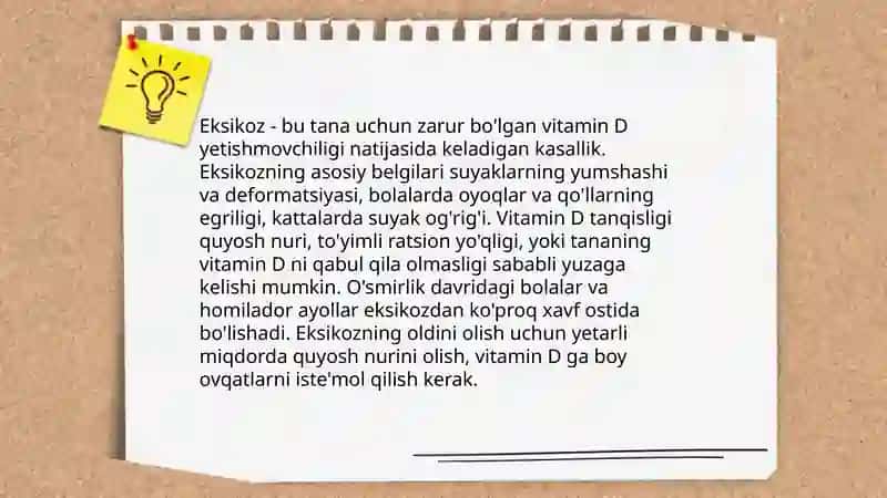 Eksikoz bilan og'rigan bolalarga yordam 3