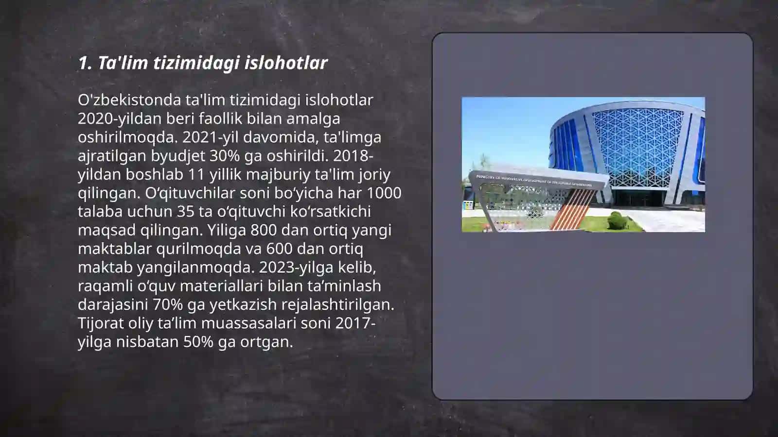 Ta'lim tizimidagi islohotlar 3