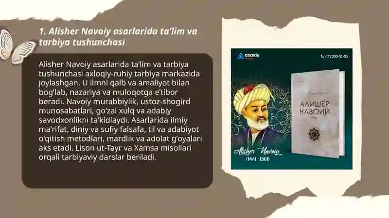 Abdurahmon Jomiy Alisher Navoiy va Jaloliddin Dovoniylarning asarlarida taʼlim tarbiya masalalari 3
