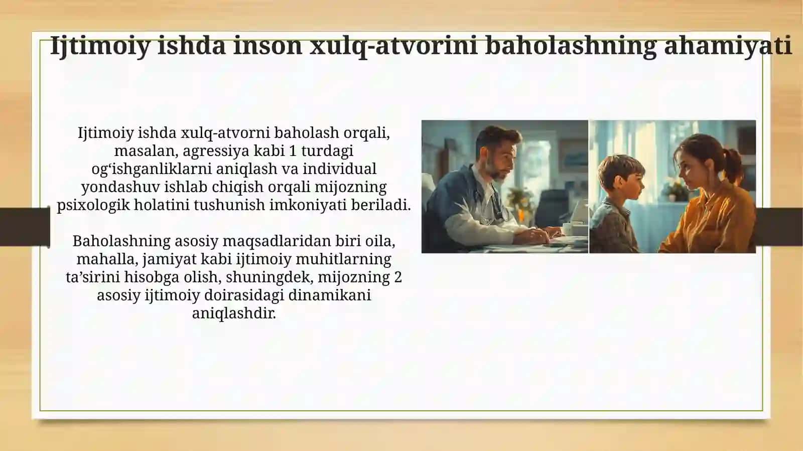 Ijtimoiy ishda inson hulq atvorini baholashdiognostinausullari 3