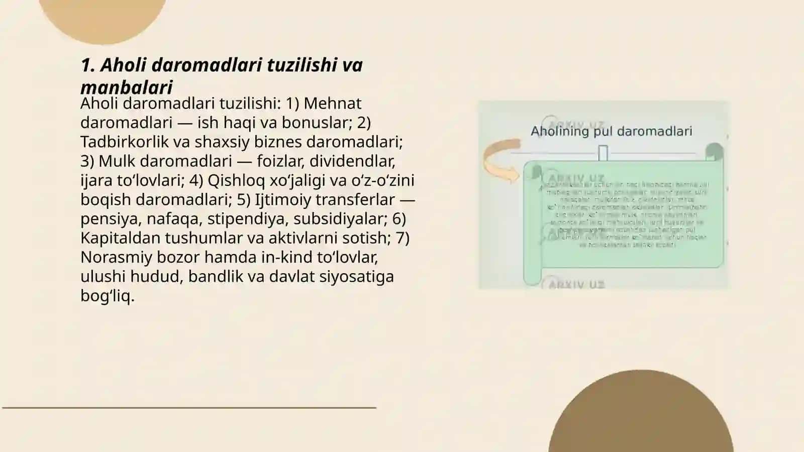 Aholi daromadlari va davlatning ijtimoiy siyosati 3