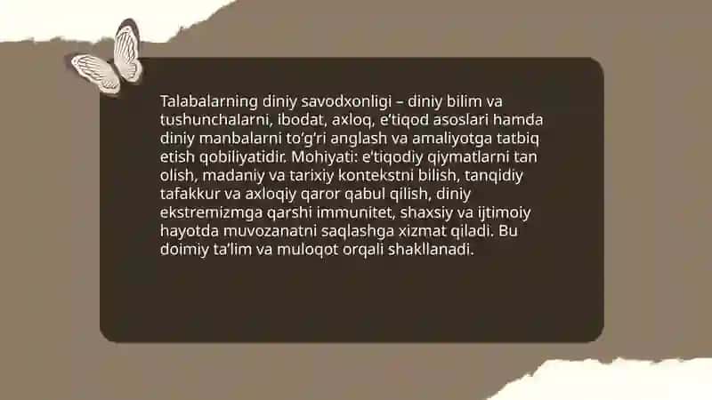 Talabani diniy savodxonliki haqida 3