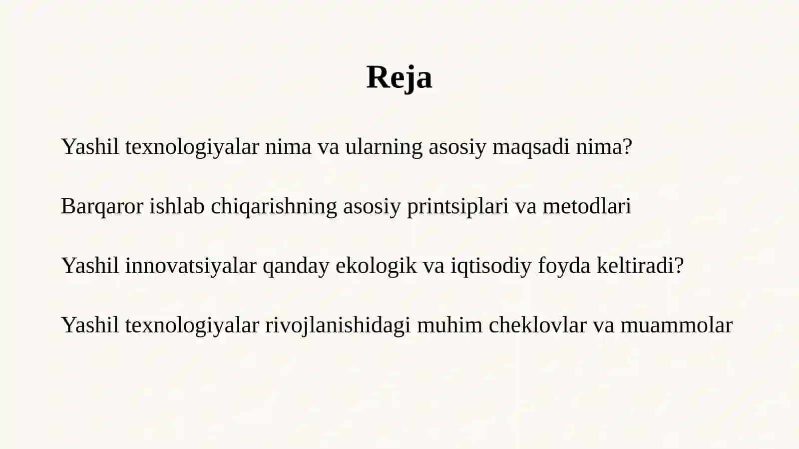 Yashil texnologiyalar va innovatsiyalar: barqaror ishlab chiqarish tizimlari 3