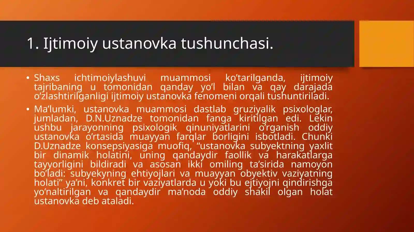 Ijtimoiy ustanovkalarni o’zgartirish muammosi 3