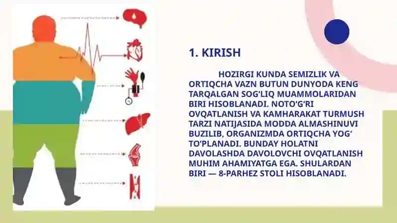 8-parhez stoli va uning tibbiyotdagi oʻrni 3