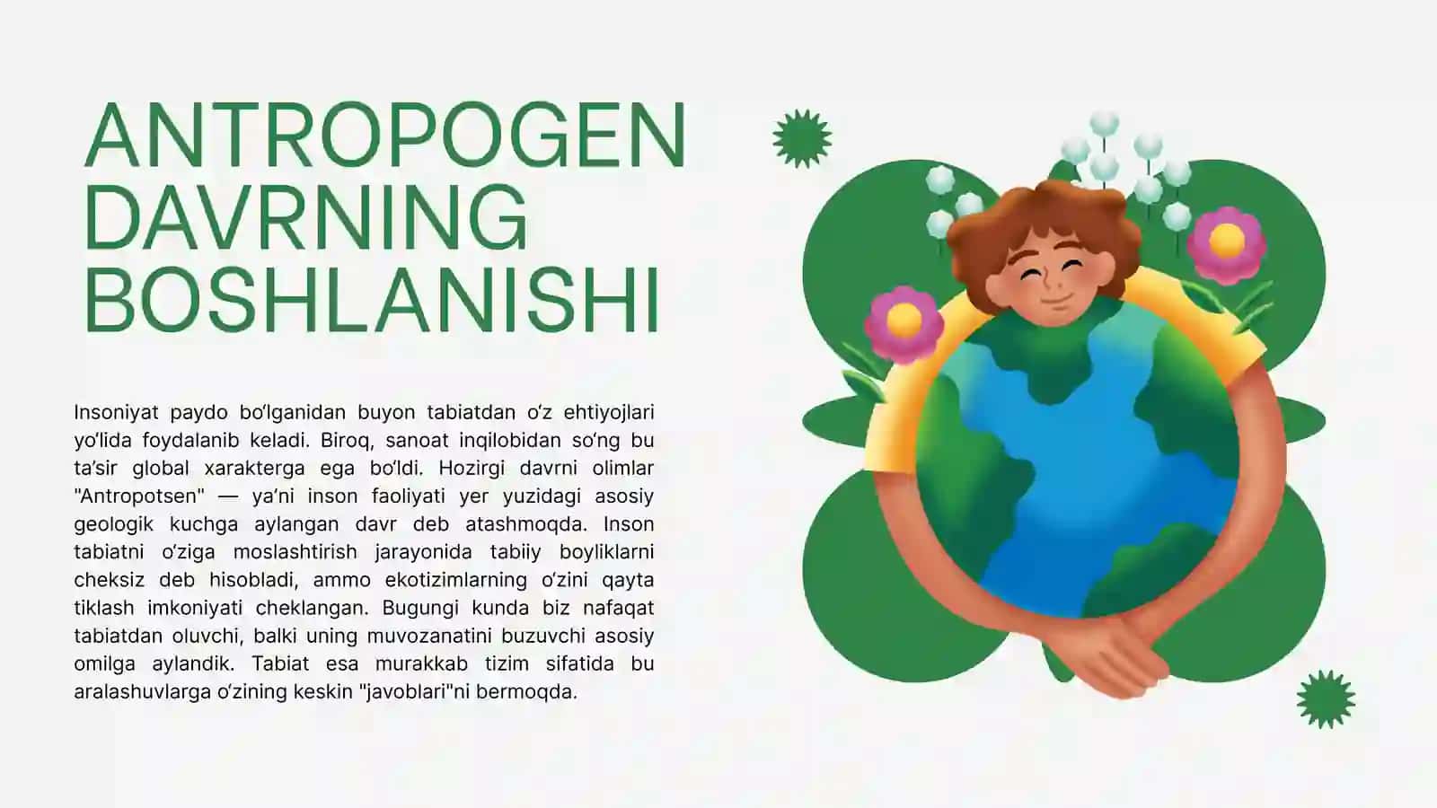 Biologiya Fanidagi Antropogen Davrning Boshlanishi 3