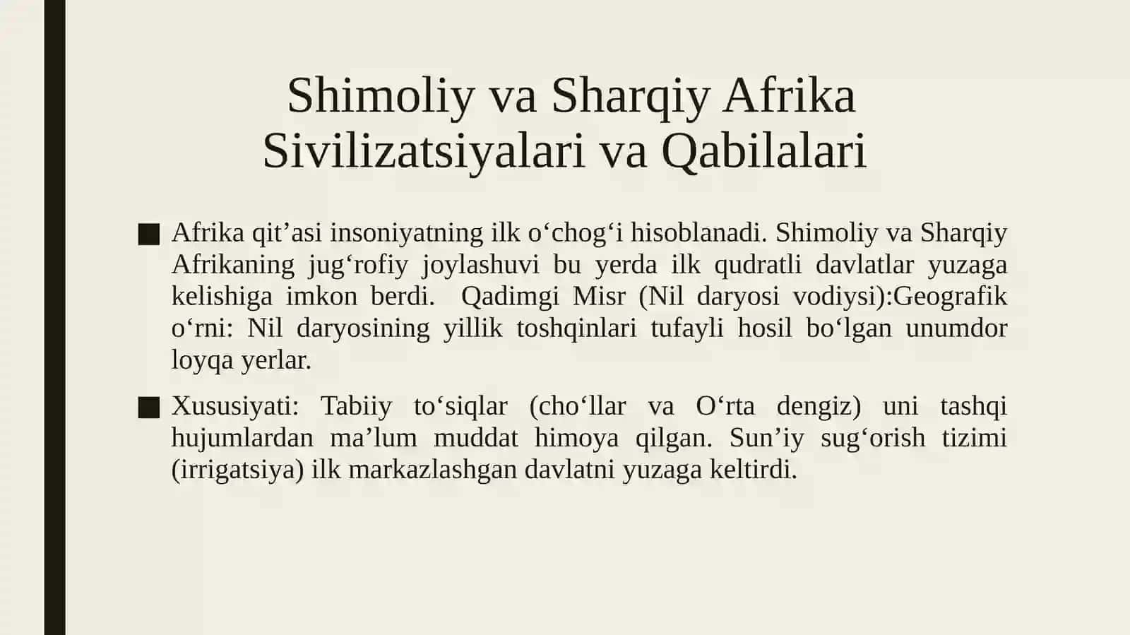 Yevroosiyo va Afrika sivilizatsiyalari hamda qabilalari tarixiy geografiyasi 3