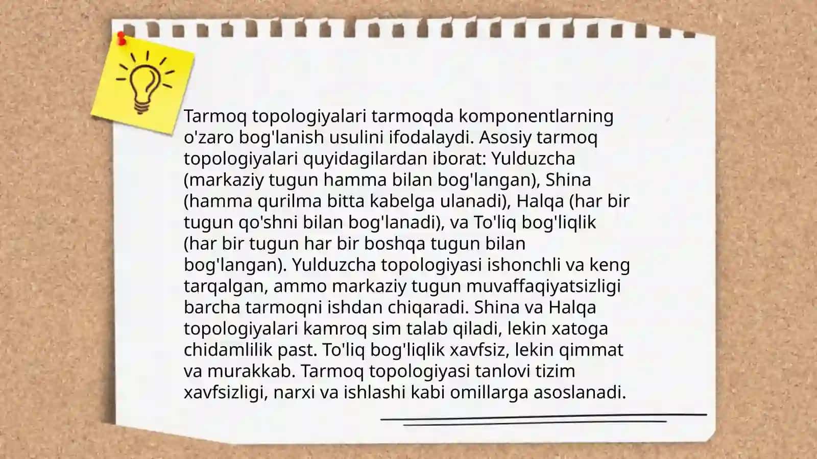 Tarmoq arxitekturasi 3
