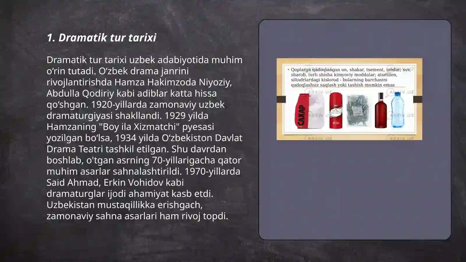 Dramatik tur va uning janrlari 3