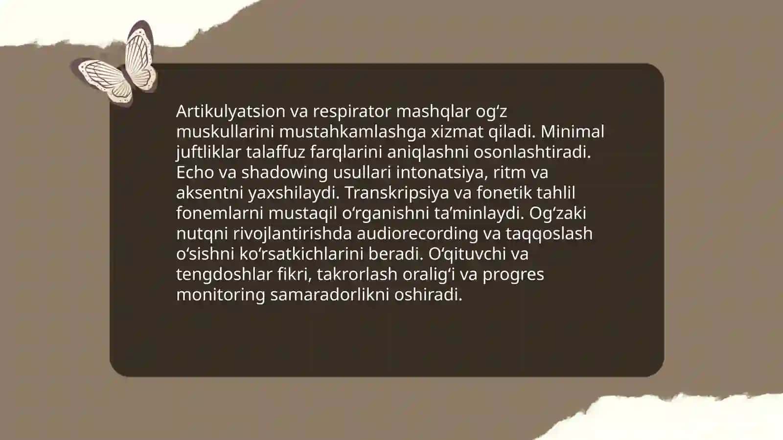Ózbek tili nutq uskublarini amaliy mashqlarida órganish 3