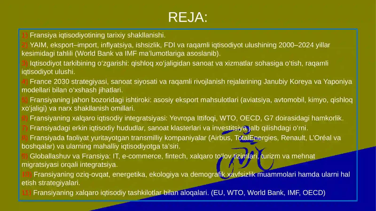 Fransiya iqtisodiyoti: rivojlanish bosqichlari va jahon bozoridagi o‘rni 3