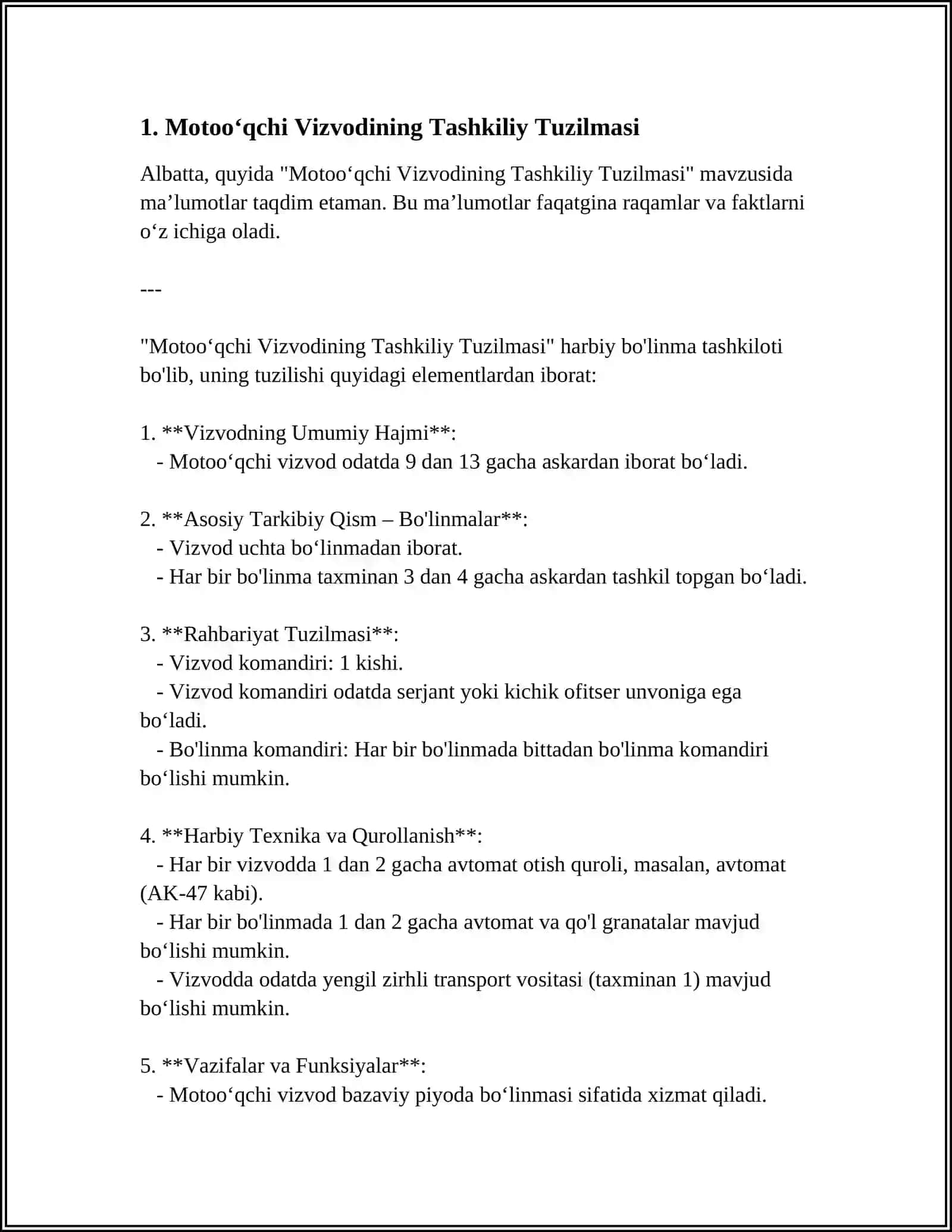 Motooʻqchi Vizvodining Tashkiliy Tuzilmasi 3