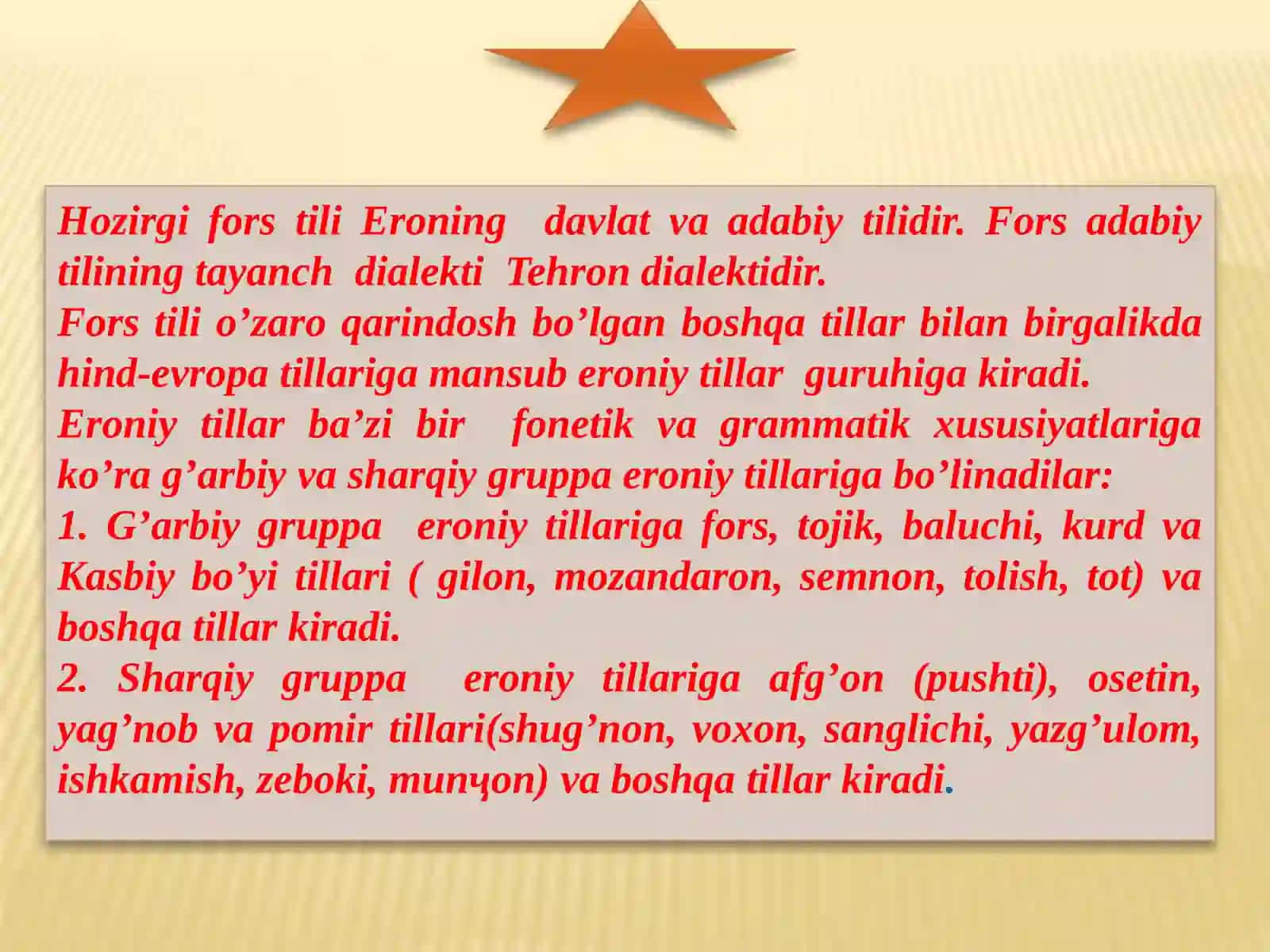 Fors tili mustaqil talim 3