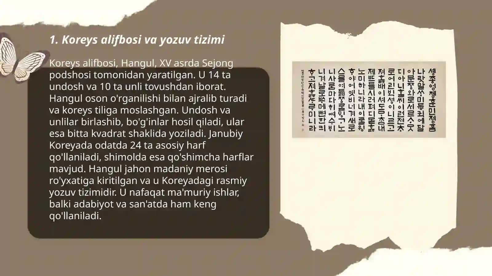Koreys tili va Madaniyati haqida 3