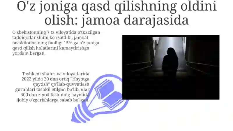 Suitsid tushunchasi, turlari, xavf omillari, profilaktika choralari 3
