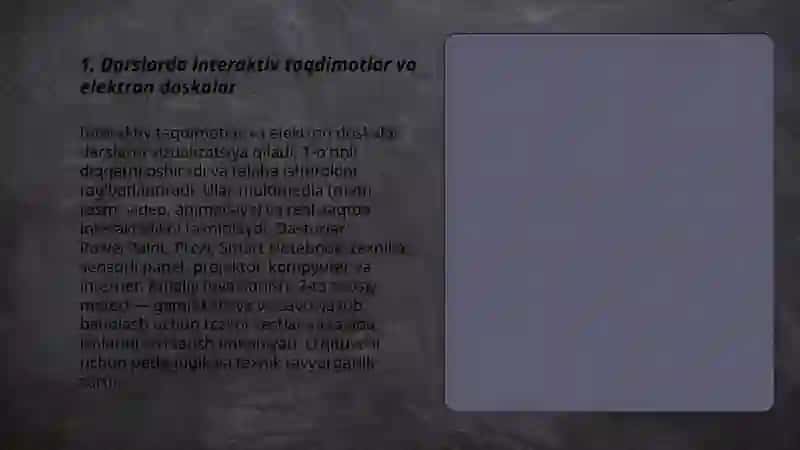 Interaktiv taqdimotlar va elektron doskalar 3
